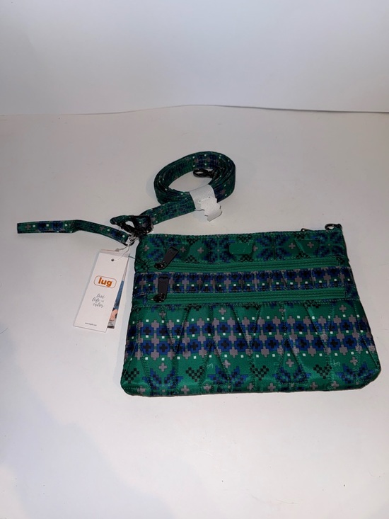 lug Handbags - lug Green and Blue Patterned Crossbody Bag